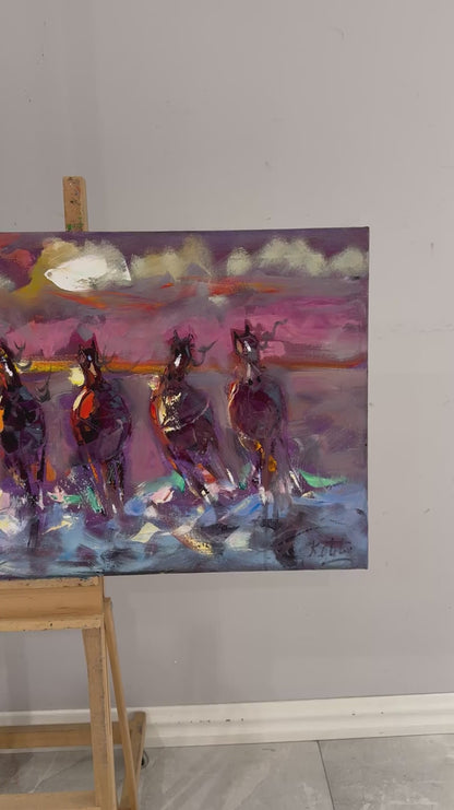 Dörtnala Hayaller Yağlı Boya Tablosu