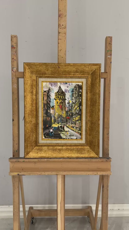 Galata'da Yağlı Boya Tablosu
