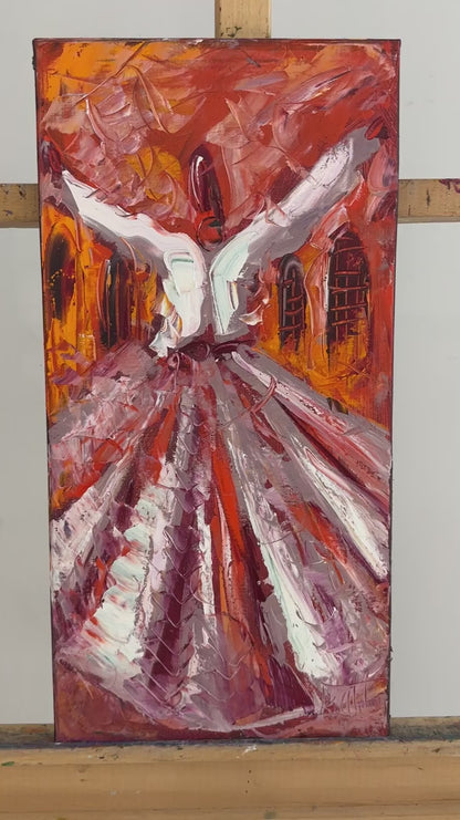 Dervişin Sessizliği Yağlı Boya Tablosu