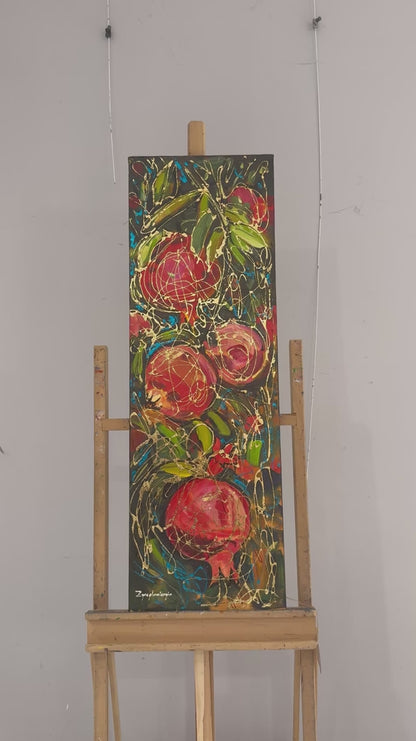 Pomegranate Tree Oil Painting