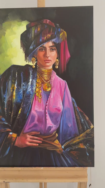 Çingene Kızı Yağlı Boya Tablosu