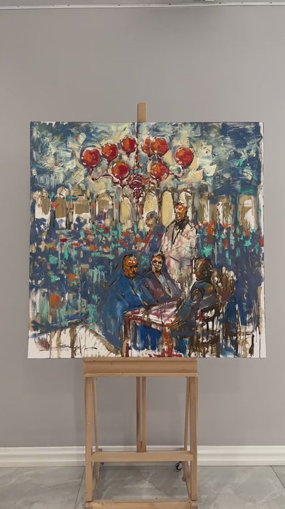 Eski Dostlar Yağlı Boya Tablosu