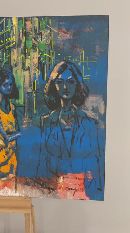 Gizemli İzler Yağlı Boya Tablosu