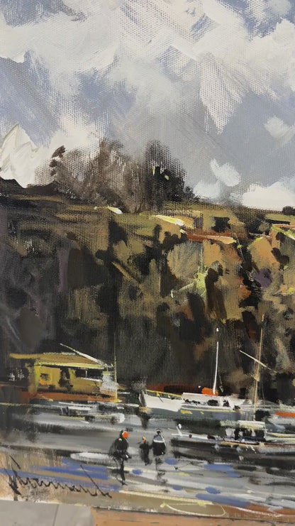 Dalgaların Fısıldadığı Hikayeler Yağlı Boya Tablosu