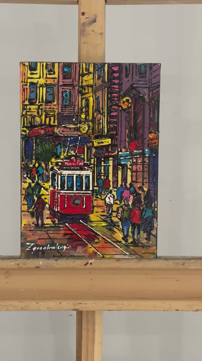 Eskiden Taksim Yağlı Boya Tablosu