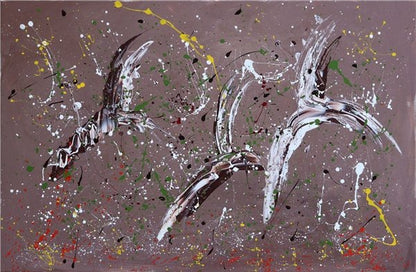 Kuşların İzleri Yağlı Boya Tablosu