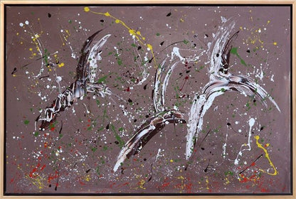 Kuşların İzleri Yağlı Boya Tablosu