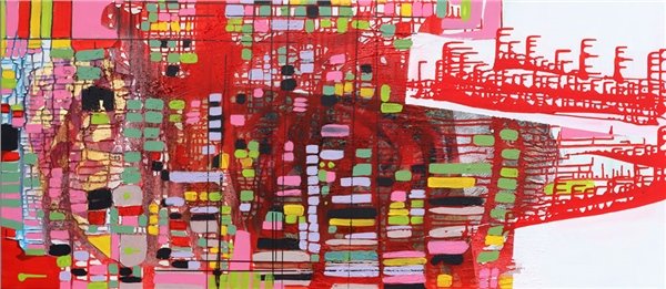 Renklerin Coşkusu Yağlı Boya Tablosu