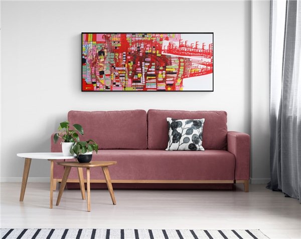 Renklerin Coşkusu Yağlı Boya Tablosu