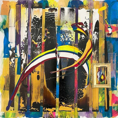 Renklerin Sarmalı Yağlı Boya Tablosu