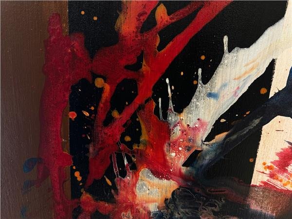 Renkli Çoşku Yağlı Boya Tablosu