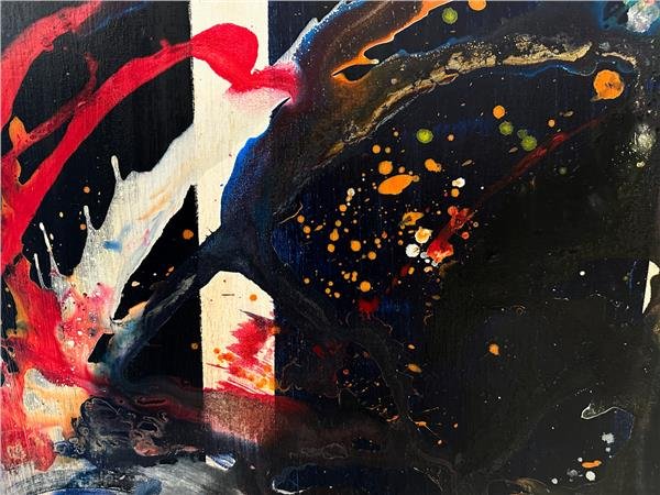 Renkli Çoşku Yağlı Boya Tablosu