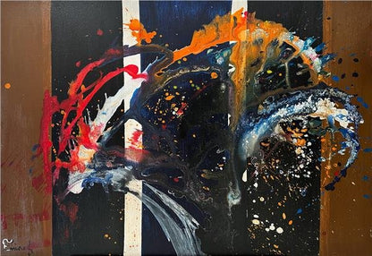 Renkli Çoşku Yağlı Boya Tablosu