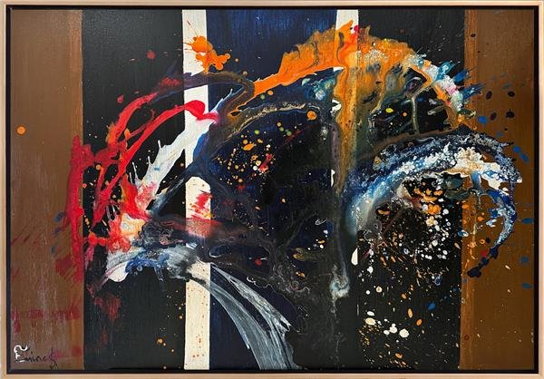 Renkli Çoşku Yağlı Boya Tablosu