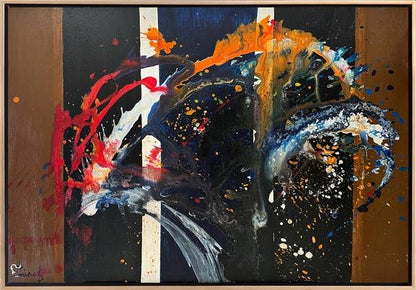 Renkli Çoşku Yağlı Boya Tablosu