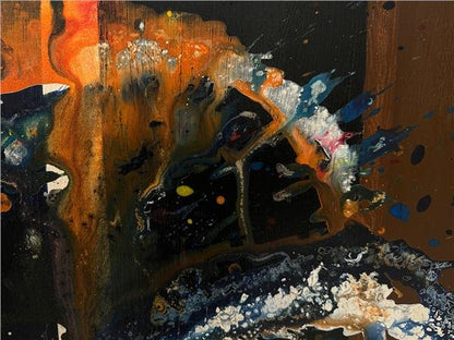 Renkli Çoşku Yağlı Boya Tablosu