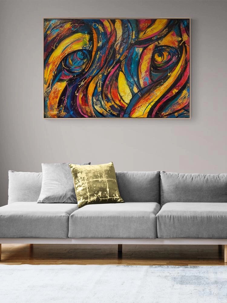 Renkli Düşler Melodisi Yağlı Boya Tablosu