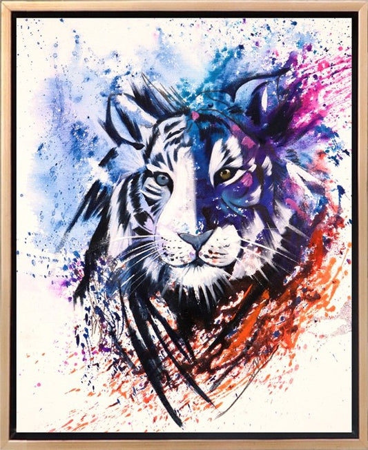 Renkli Kaplan Yağlı Boya Tablosu