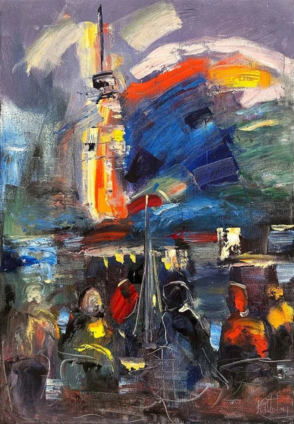 Renkli Rüyalar Yağlı Boya Tablosu