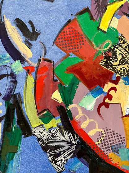 Modernizmin Kadın Yüzü Yağlı Boya Tablosu