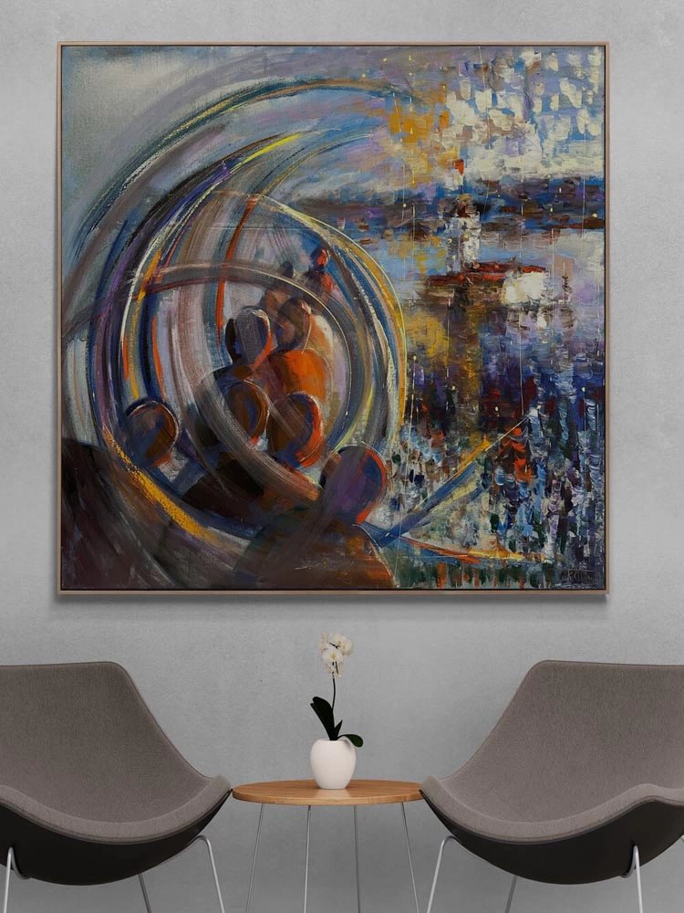 Rüyalarda Kız Kulesi Yağlı Boya Tablosu