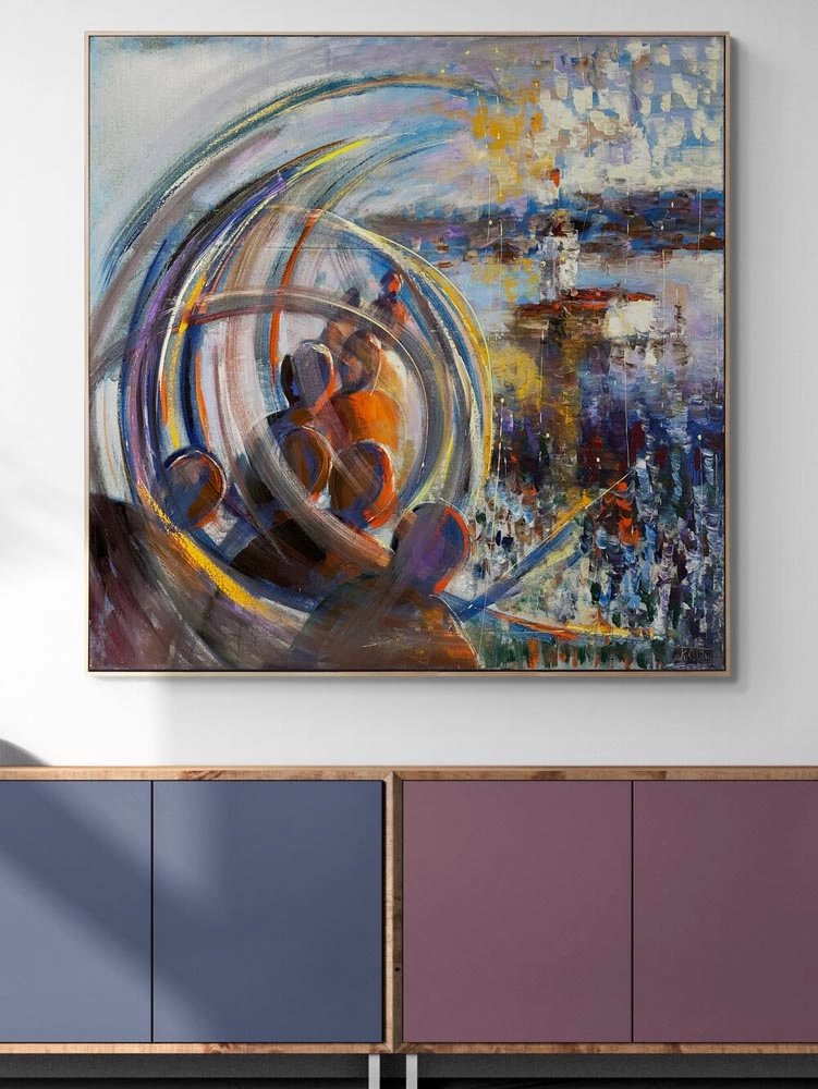 Rüyalarda Kız Kulesi Yağlı Boya Tablosu