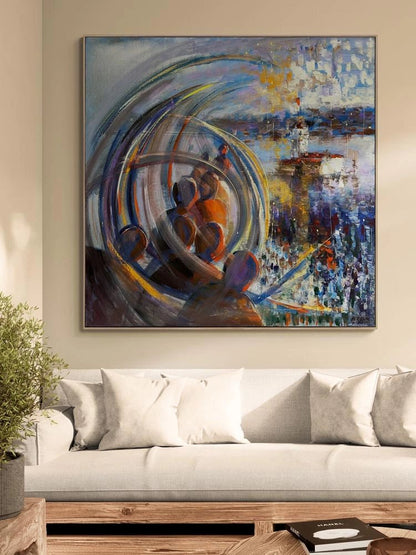 Rüyalarda Kız Kulesi Yağlı Boya Tablosu