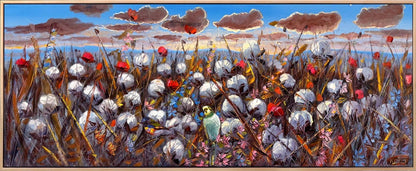 Rüzgarın Topladığı Pamuk Yağlı Boya Tablosu