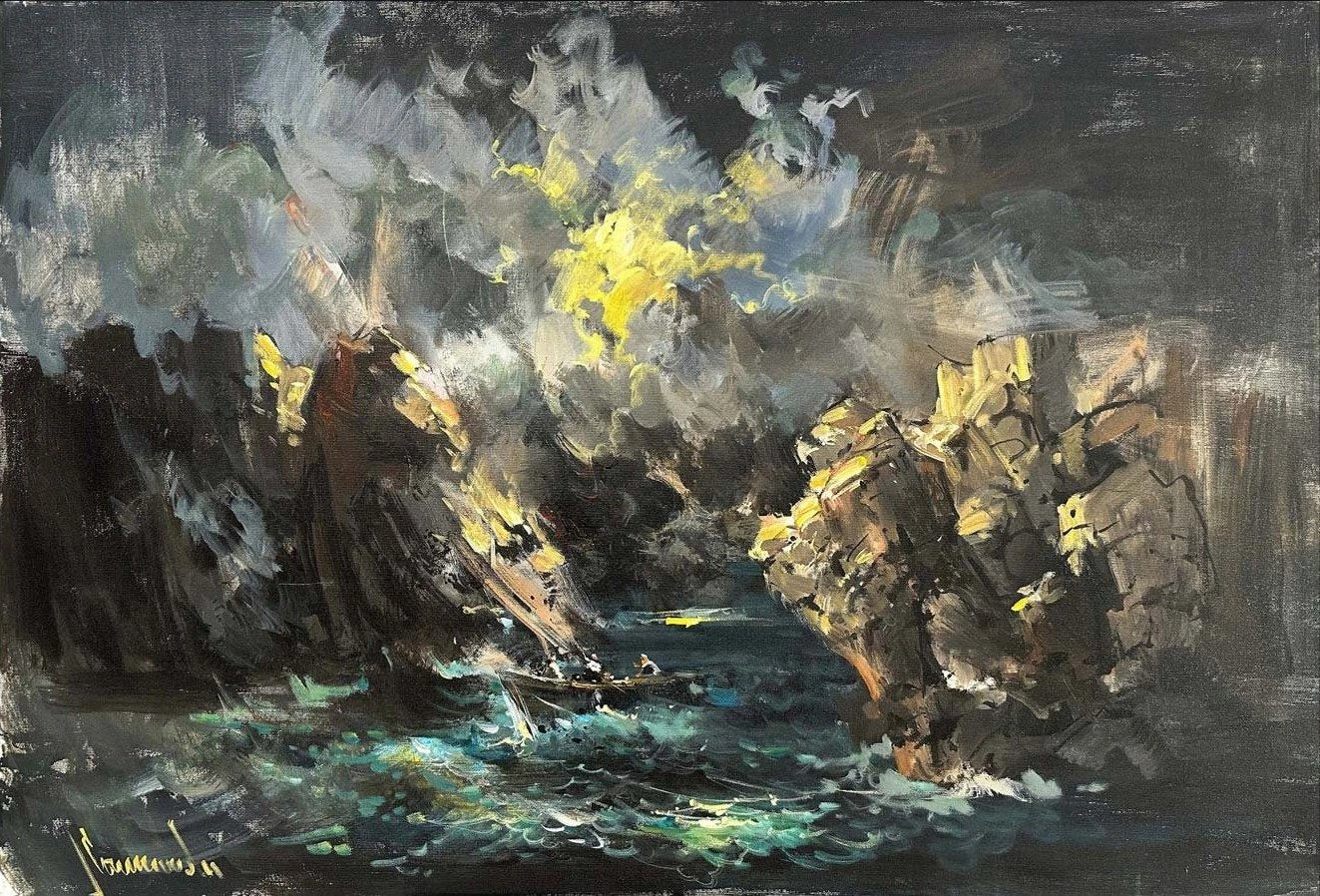 Rüzgarın ve Denizin Hikayesi Yağlı Boya Tablosu