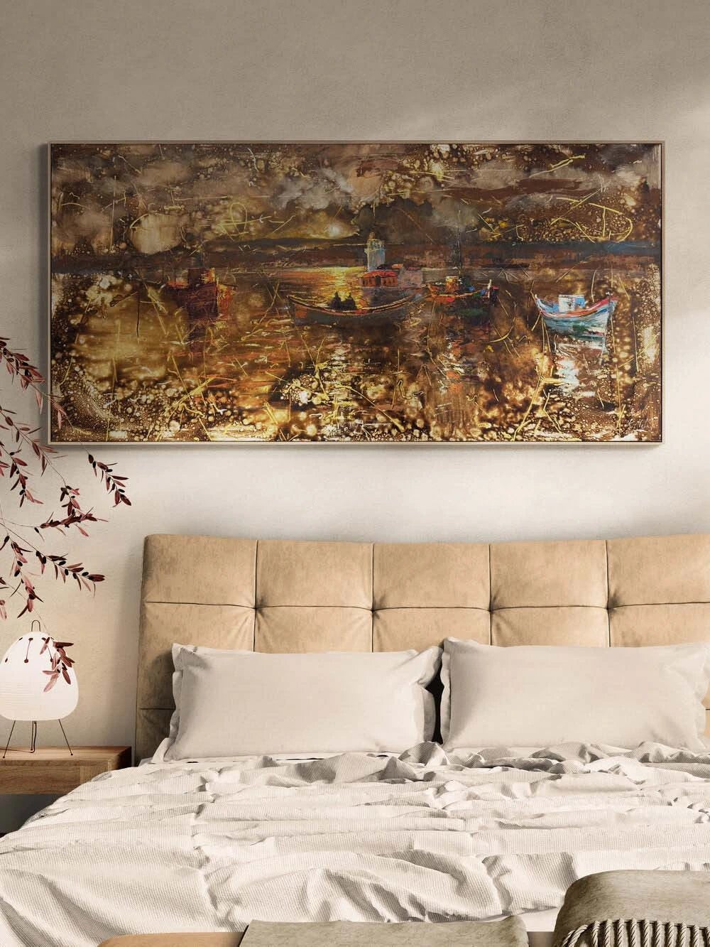 Salacakta Balıkçılar Yağlı Boya Tablosu