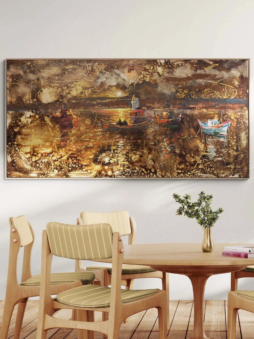 Salacakta Balıkçılar Yağlı Boya Tablosu