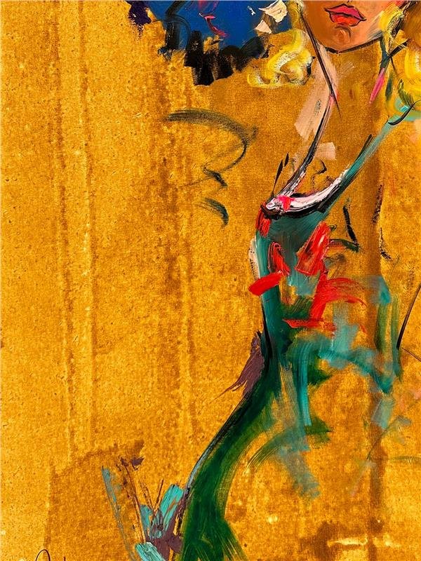 Şapkalı Kız Yağlı Boya Tablosu