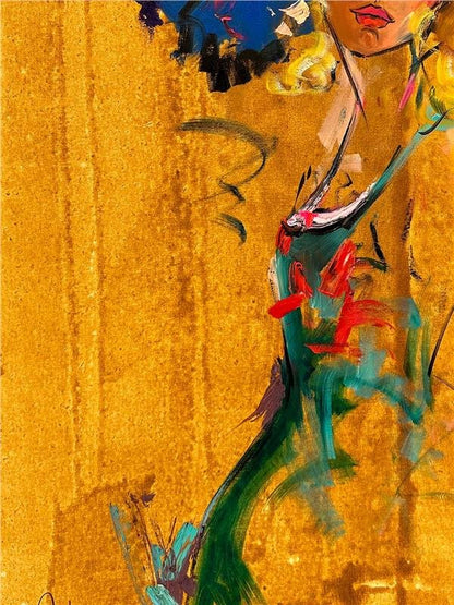 Şapkalı Kız Yağlı Boya Tablosu