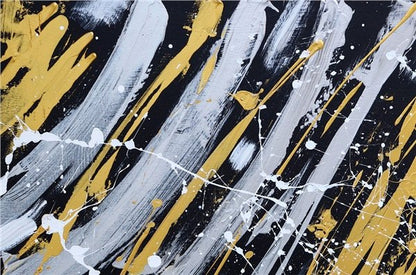 Siyah Soyutluğun Simgesi Yağlı Boya Tablosu