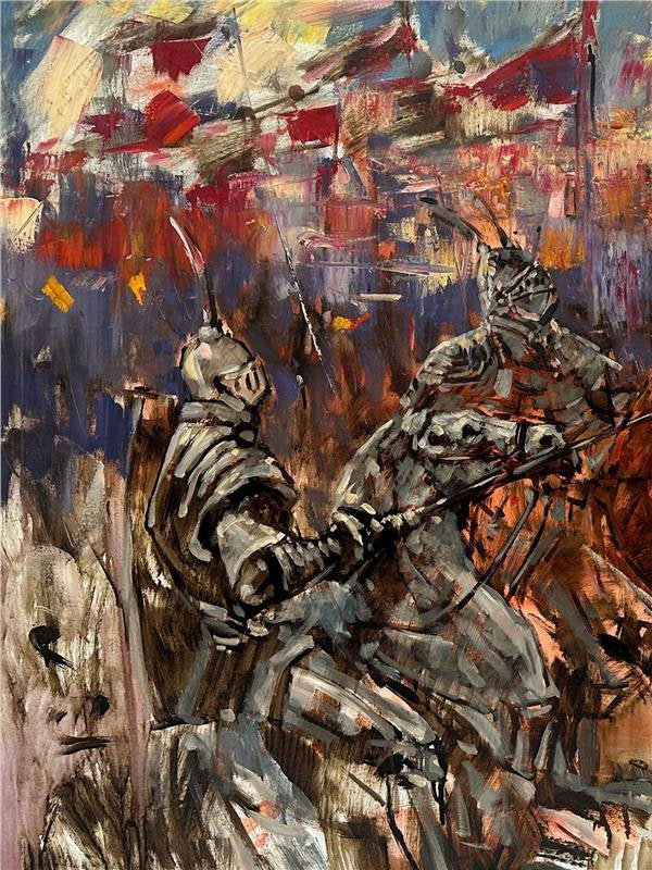 Savaş Zamanı Yağlı Boya Tablosu