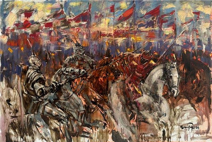 Savaş Zamanı Yağlı Boya Tablosu