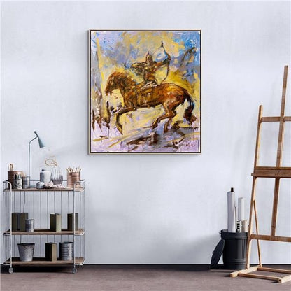 Savaşçı Yağlı Boya Tablosu