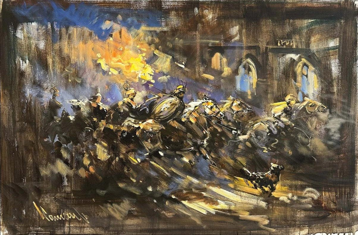 Savaşın Ruhu Yağlı Boya Tablosu