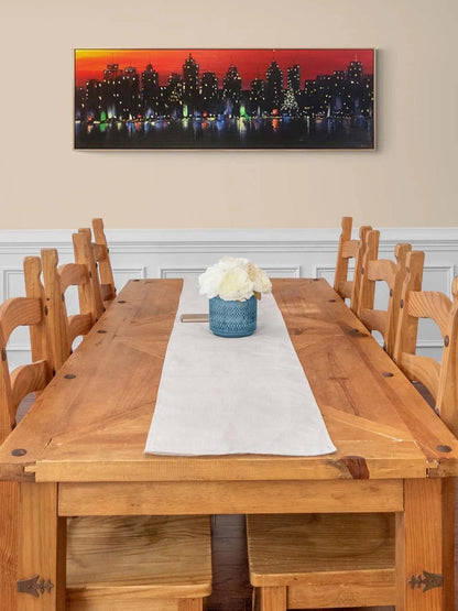 Şehrin Işıkları Yağlı Boya Tablosu