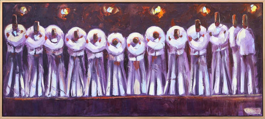 Selam Veren Semazenler Yağlı Boya Tablosu