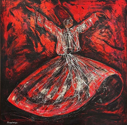 Sema’da Vuslat Yağlı Boya Tablosu