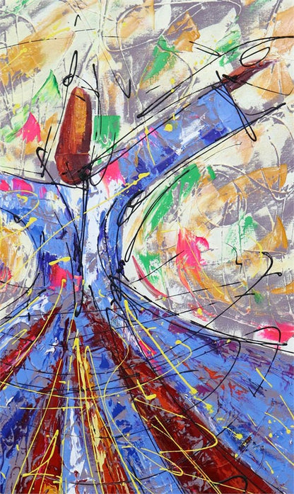 Semazenlerin İç Dünyası Yağlı Boya Tablosu