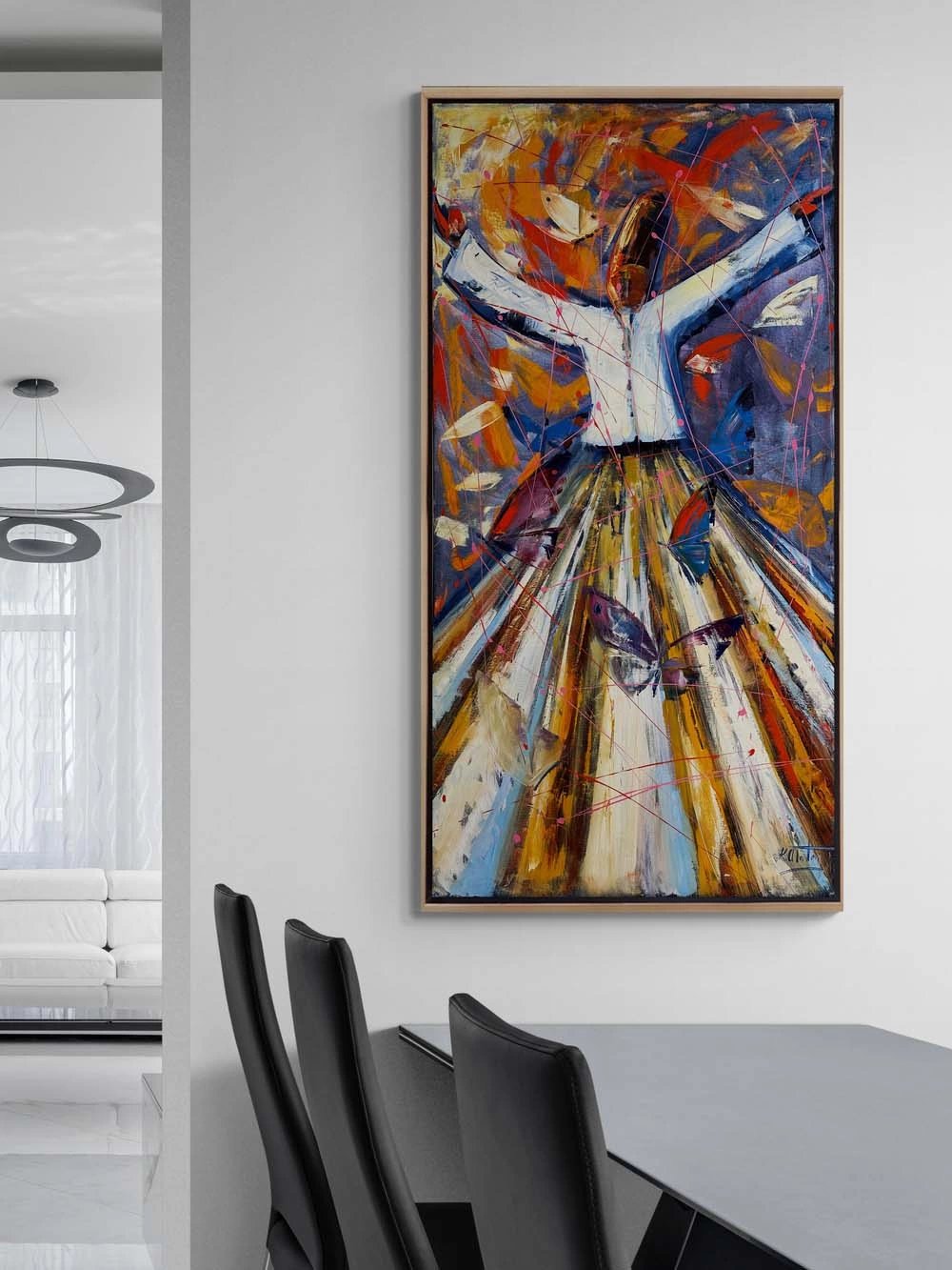 Semazen Yolculuğu Yağlı Boya Tablosu