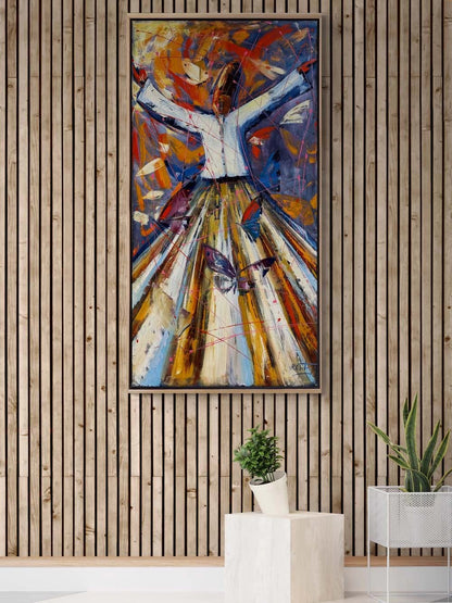 Semazen Yolculuğu Yağlı Boya Tablosu