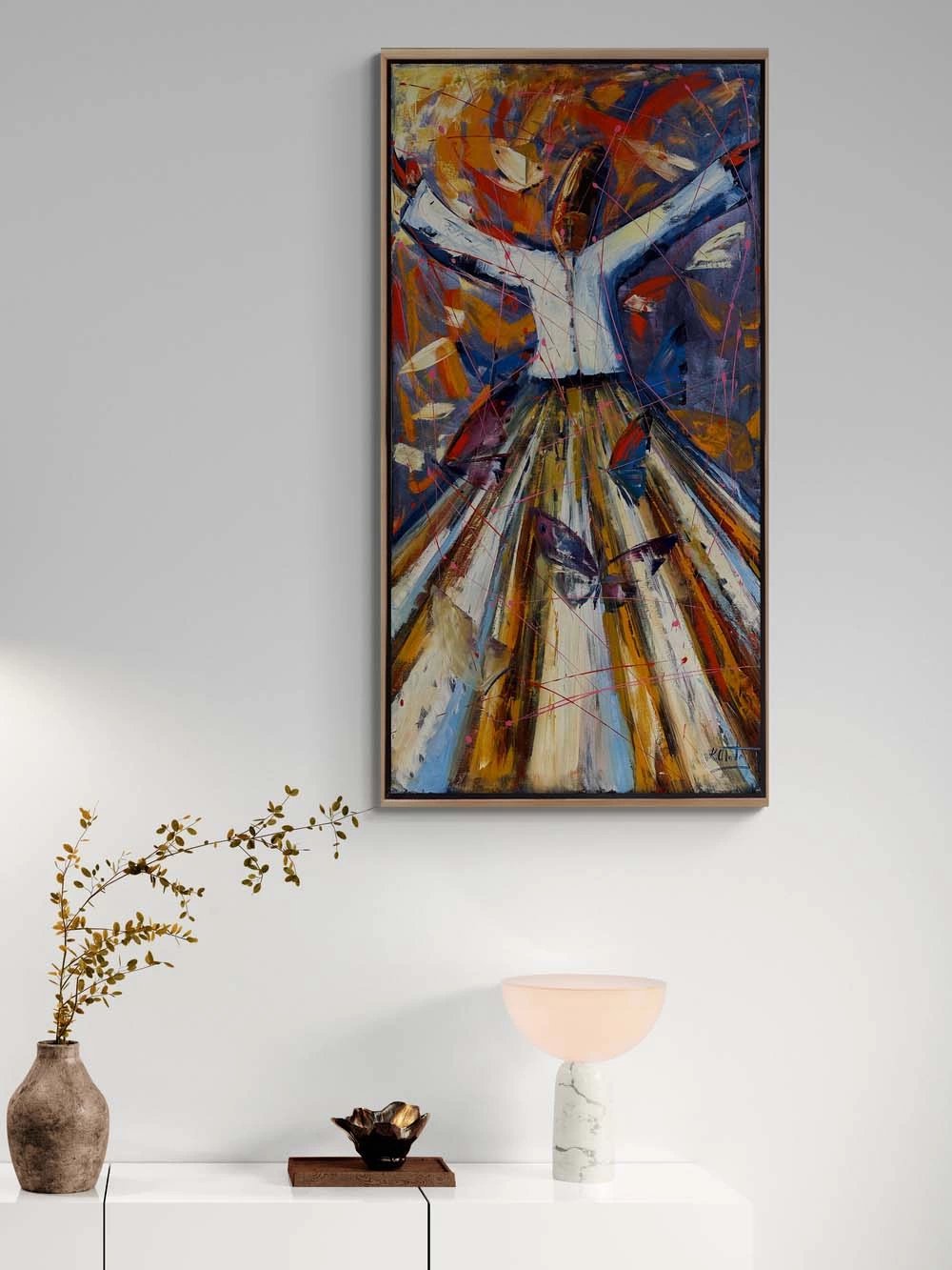 Semazen Yolculuğu Yağlı Boya Tablosu