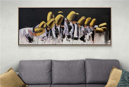 Semazenlerin Huzurda Yağlı Boya Tablosu