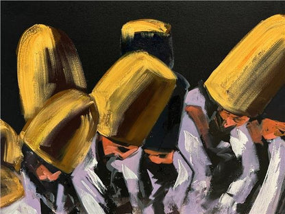 Semazenlerin Huzurda Yağlı Boya Tablosu