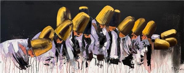 Semazenlerin Huzurda Yağlı Boya Tablosu