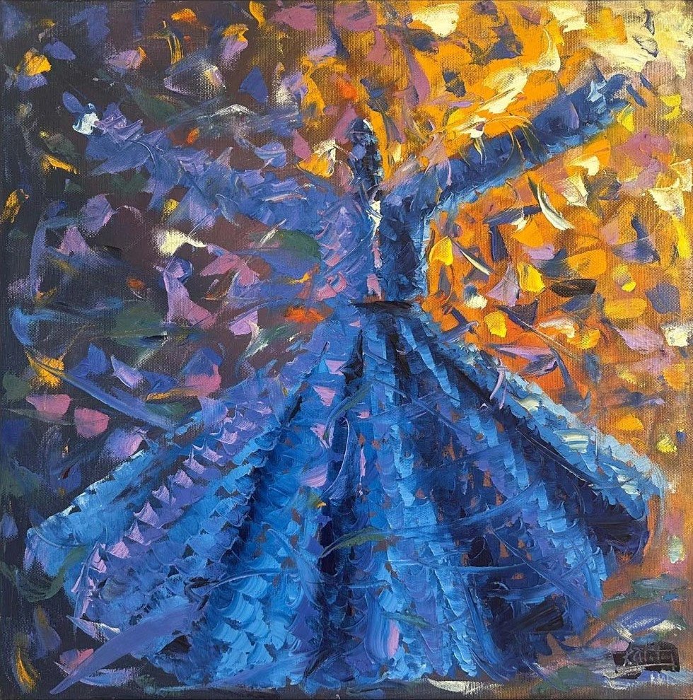 Semazenlerin Ruhu Yağlı Boya Tablosu