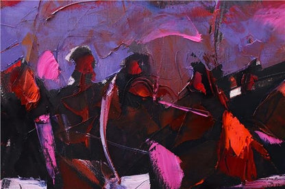 İstanbul Günbatımı Senfonisi Yağlı Boya Tablosu